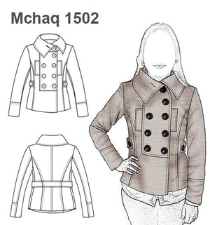 MOLDE CHAQUETA CRUZADA MUJER 1502