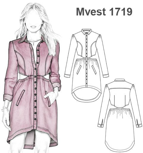 MOLDE VESTIDO  MULLET MUJER 1719