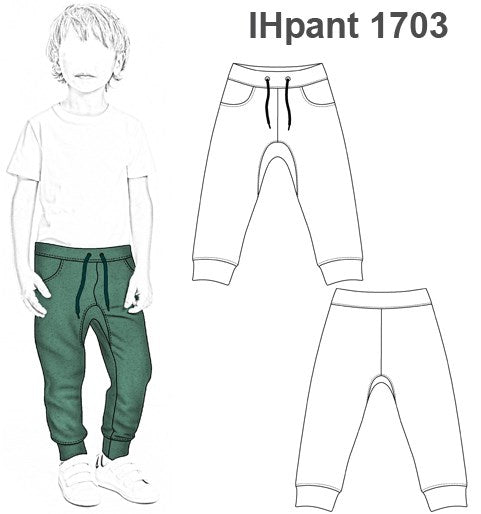 MOLDE PANTALON BUZO URBANO NIÑO 1703
