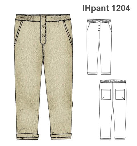 MOLDE PANTALON BASICO NIÑO 1204