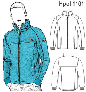 MOLDE CHAQUETA CAMPERA HOMBRE 1101