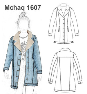 MOLDE CHAQUETA CAZADORA MUJER 1607
