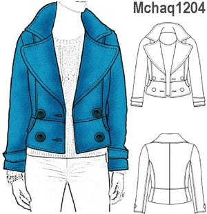 MOLDE CHAQUETA CORTA MUJER 1204