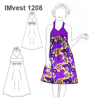 MOLDE VESTIDO SOLERA NIÑA 1208