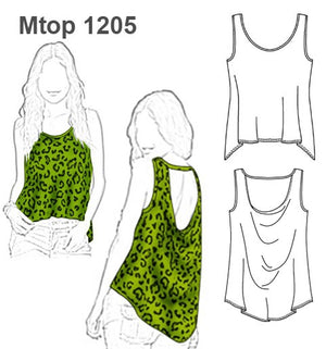 MOLDE TOP DRAPEADO MUJER 1205