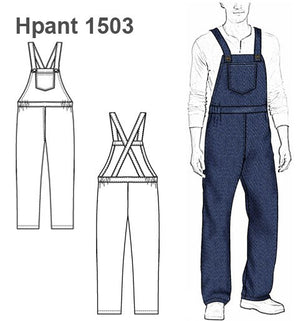 MOLDE PANTALON JARDINERA HOMBRE 1503