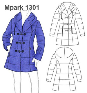 MOLDE PARKA LARGA MUJER 1301