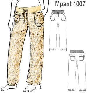 MOLDE PANTALON BABUCHA MUJER 1007