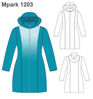 MOLDE PARKA LARGA MUJER 1203
