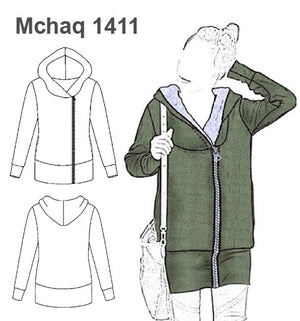 MOLDE CHAQUETA  LARGA MUJER 1411