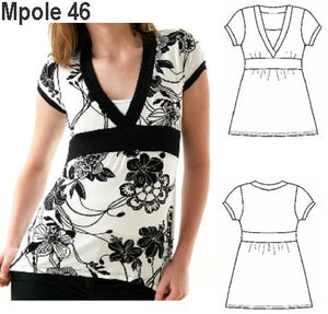 MOLDE POLERA  EVASE MUJER 0946