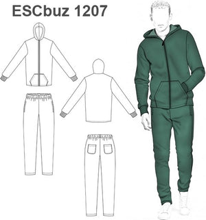 MOLDE SUDADERA / BUZO BASICO ESCOLAR 1207