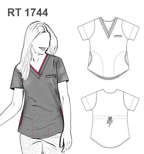 MOLDE BLUSA TRABAJO RT 1744