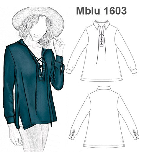 MOLDE BLUSA LARGA MUJER 1603