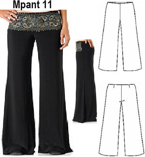 MOLDE PANTALON PIERNA ANCHA MUJER 0911