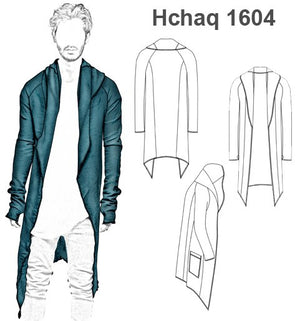 MOLDE CHAQUETA CARDIGAN HOMBRE 1604