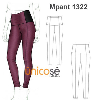 MOLDE PANTALON CALZA MUJER 1322