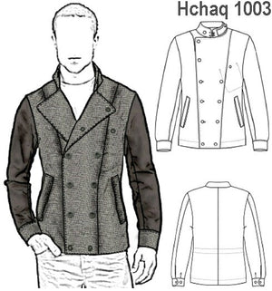 MOLDE CHAQUETA CRUZADA HOMBRE 1003