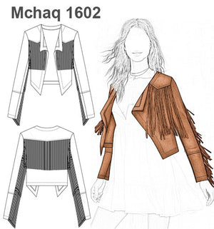 MOLDE CHAQUETA TAPADO MUJER 1602