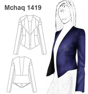 MOLDE CHAQUETA ENTALLADA MUJER 1419