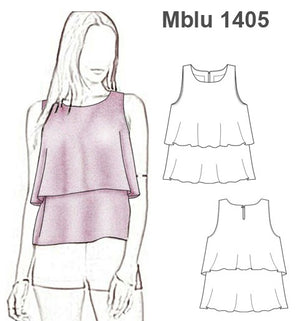 MOLDE BLUSA EVASE MUJER 1405