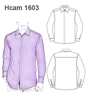 MOLDE CAMISA BASICA HOMBRE 1603