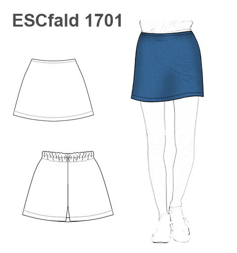 MOLDE FALDA SHORT ESCOLAR 1701