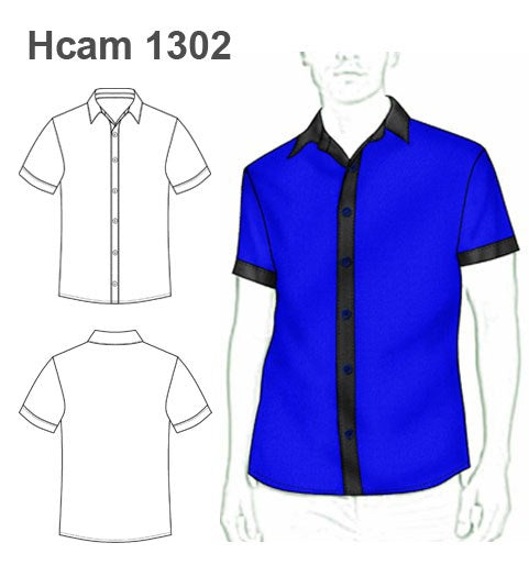 MOLDE CAMISA HOMBRE 1302