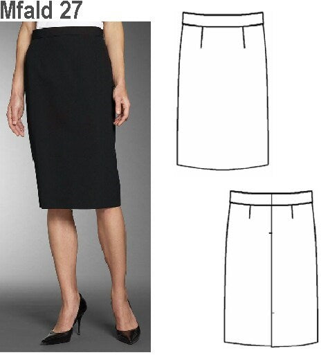 MOLDE FALDA RECTA MUJER 0927