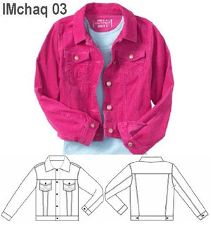 MOLDE CHAQUETA CASACA NIÑA 0903