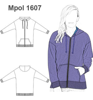 MOLDE POLERON CHAQUETA MUJER 1607