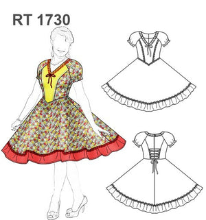 MOLDE VESTIDO HUASA RT 1730