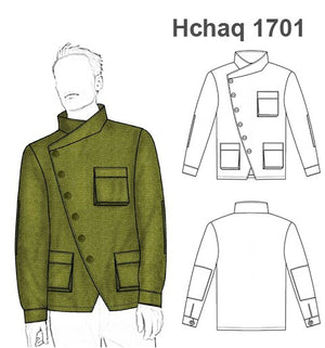 MOLDE CHAQUETA CRUZADA HOMBRE 1701