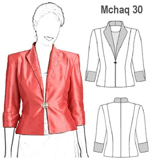 MOLDE CHAQUETA FIESTA MUJER 0930