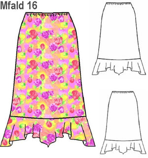 MOLDE FALDA JABOT MUJER 0916
