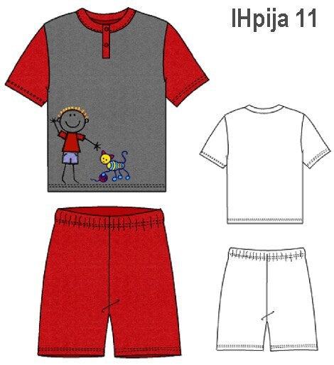 MOLDE PIJAMA 2 PIEZAS NIÑO 0911