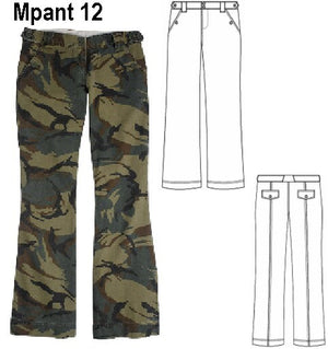 MOLDE PANTALON BASICO MUJER 0912