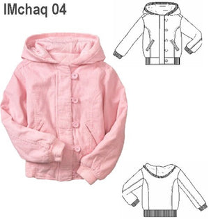 MOLDE CHAQUETA BASICA NIÑA 0904