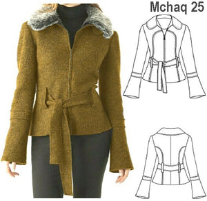 MOLDE CHAQUETA CON CIERRE MUJER 0925