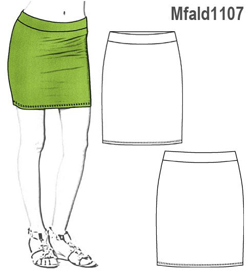 MOLDE FALDA MINI MUJER 1107