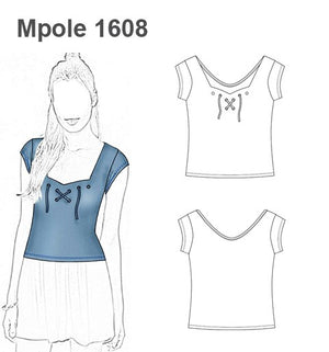 MOLDE POLERA AJUSTADA MUJER 1608