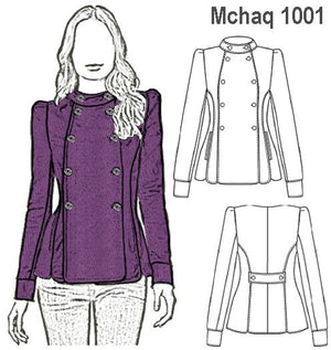 MOLDE CHAQUETA CRUZADA MUJER 1001