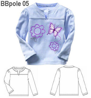 MOLDE POLERA BASICA BEBE 0905