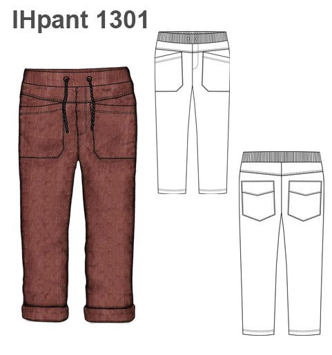 MOLDE PANTALON BASICO NIÑO 1301