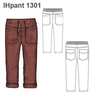 MOLDE PANTALON BASICO NIÑO 1301