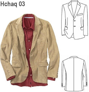MOLDE CHAQUETA CLASICA HOMBRE 0903