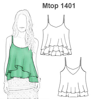 MOLDE TOP EVASE MUJER 1401