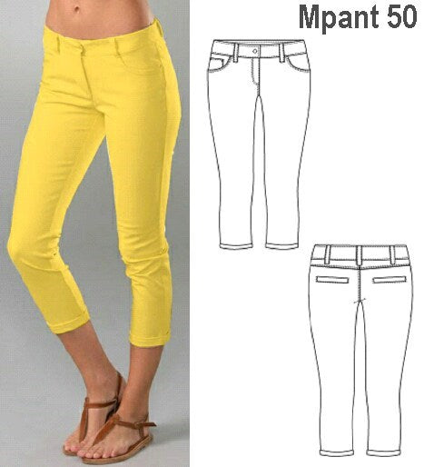 MOLDE PANTALON CAPRI MUJER 0950
