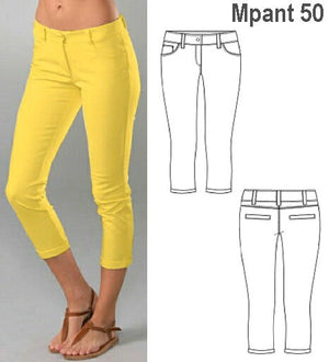 MOLDE PANTALON CAPRI MUJER 0950