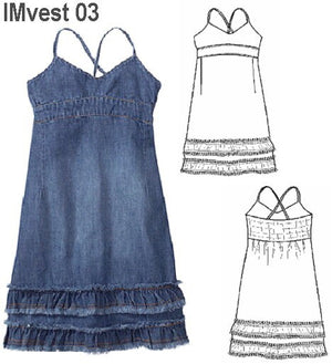 MOLDE VESTIDO SOLERA NIÑA 0903